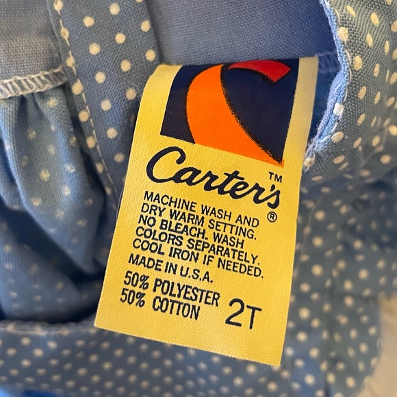 Vintage Carter’s Blue Swiss Dot Dress w/Bloomers. - Picture 8 of 8